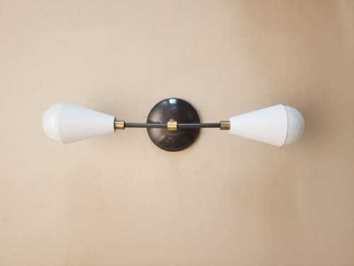 Gold, Bronze & Brass Industrial Light - Modern Linear | Sconces by Retro Steam Works. Item made of metal compatible with industrial style