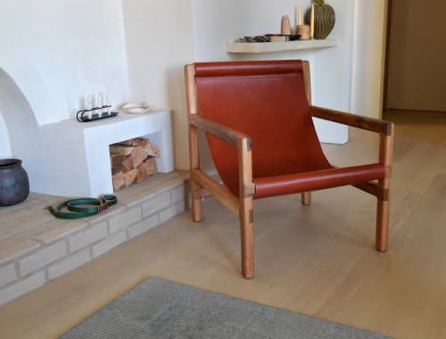 The Wesley Sling Chair | Accent Chair in Chairs by Wylie's Wood & Leather
