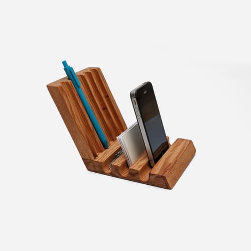 Groovy Desk Organizer | Storage Basket in Storage by Formr. Item composed of wood