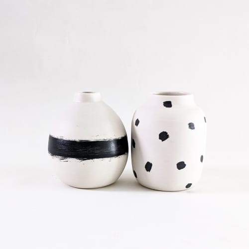 Brushstroke Vases | Vases & Vessels by btw Ceramics. Item composed of ceramic