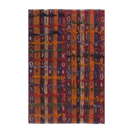 Vintage Mid Century Angora Filikli Rug 4'8'' X 5'11'' | Area Rug in Rugs by Vintage Pillows Store