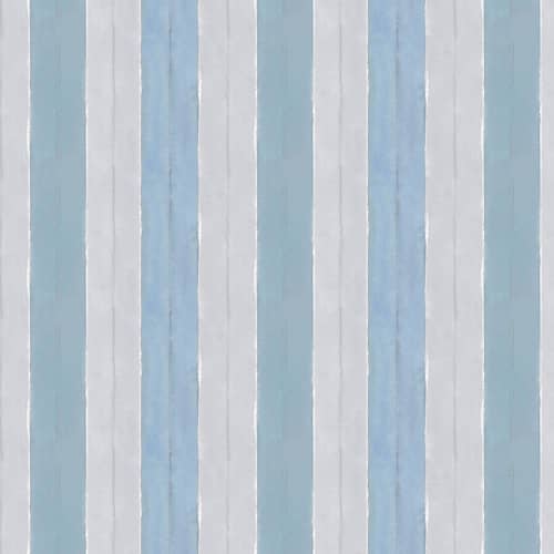 Cabana Stripe No. 17, Sky | Fabric in Linens & Bedding by Philomela Textiles & Wallpaper. Item composed of cotton