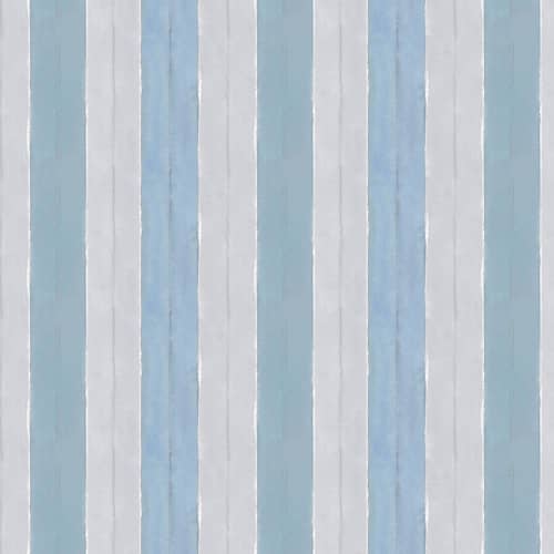 Cabana Stripe No. 17, Sky | Fabric in Linens & Bedding by Philomela Textiles & Wallpaper. Item composed of cotton