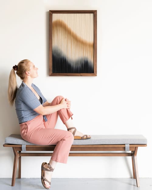 FLOW III - Framed-Collection | Wall Hangings by Rianne Aarts / Teddy and Wool Studio. Item composed of cotton and fiber