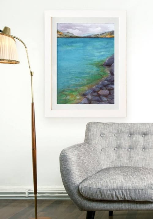 Kalamalka Lake | Prints by Brazen Edwards Artist. Item made of canvas & paper