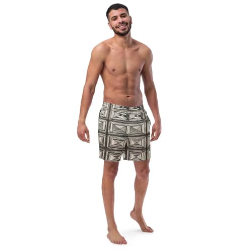 Men's Trunks - Deception - Geometric Op Art | Work by Eman's Gallery