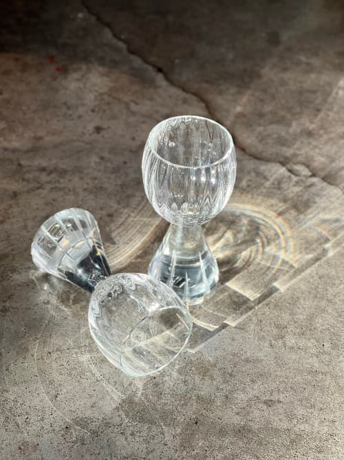 Nick and Nora Glass | Drinkware by LE Glassworks. Item composed of glass