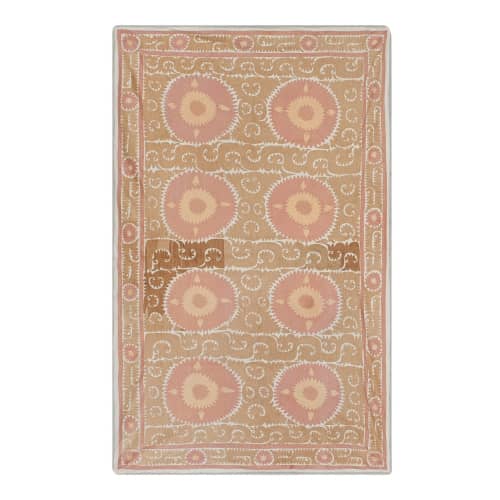Large Cotton Suzani from Samarkand Uzbekistan, 1930s Suzani | Tablecloth in Linens & Bedding by Vintage Pillows Store
