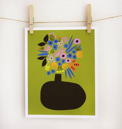 Arranjo Print | Prints by Leah Duncan. Item composed of paper compatible with mid century modern and contemporary style