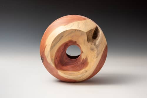 Red Cedar Wheel | Decorative Objects by Louis Wallach Designs. Item composed of wood