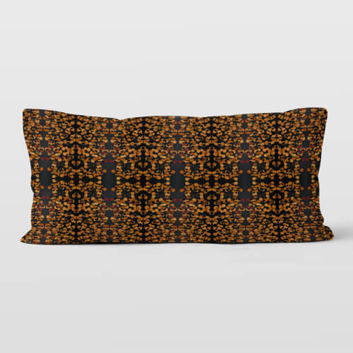 Copper Dots 12x24 Lumbar Pillow Cover | Pillows by Brandy Gibbs-Riley