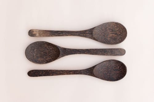 Wooden Palm Spoon | Utensils by NEEPA HUT. Item made of wood