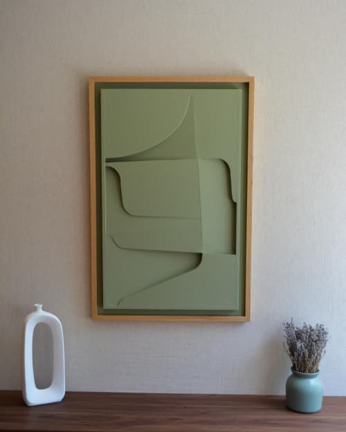 No. 117 Japandi Plaster Wall Relief - Scandinavian Neutral Decor | Decorative Objects by Joseph Aurelius