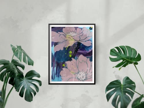 Abstract Floral no.1 Giclée Print | Prints by Odd Duck Press. Item composed of paper