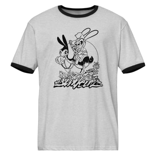 "Simkins Wizard" Unisex Ringer T-Shirt | Work by Greg "CRAOLA" Simkins