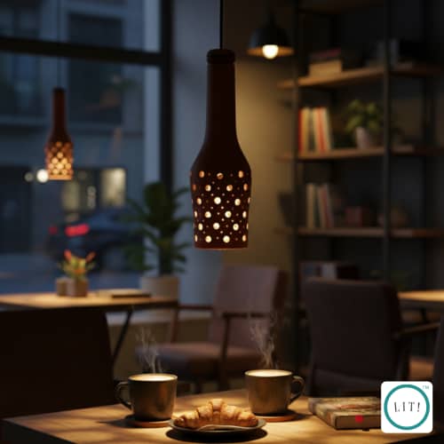 Vesa Terracotta Pendant Lamp | Pendants by Lit Lamps - Sustainable Mindful Lighting. Item works with asian & rustic style