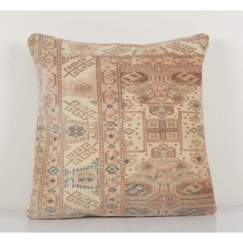 Sand Tribal Wool Handmade Wool Pillow Covers | Sham in Linens & Bedding by Vintage Pillows Store. Item composed of cotton & fiber