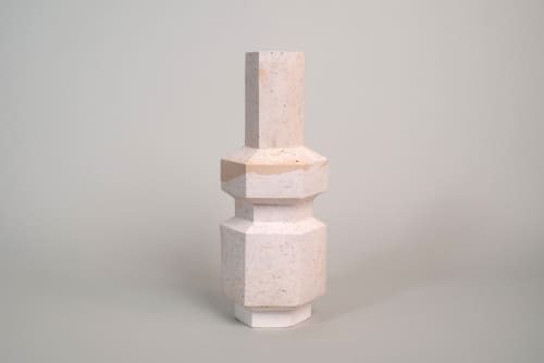 Vase Hexad 26 - Wood Dust Waste | Vases & Vessels by Tropico Studio. Item made of synthetic