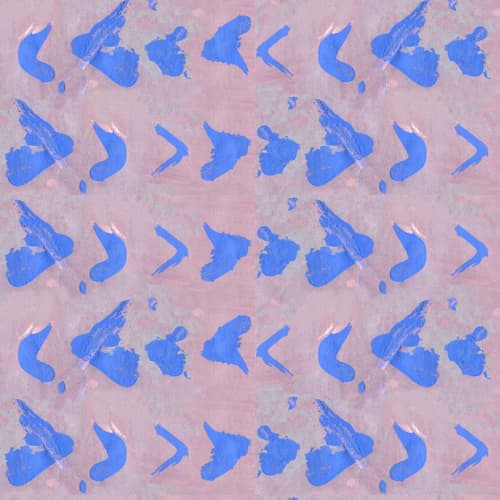 Lesson No. 6, Mauve | Fabric in Linens & Bedding by Philomela Textiles & Wallpaper. Item made of fabric