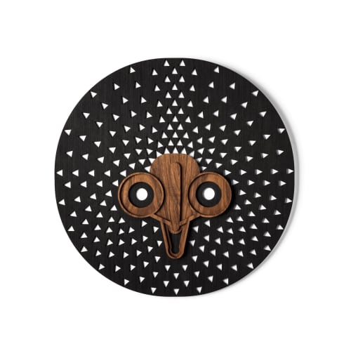 Modern African Mask #10 | Wall Sculpture in Wall Hangings by Umasqu. Item made of wood
