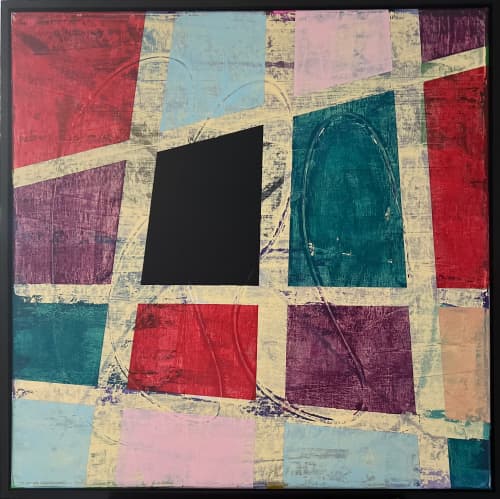 Babel by Day (24"x24") | Mixed Media in Paintings by The Art Of Gary Gore