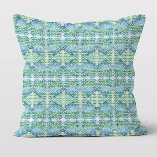 Castine Cotton Linen Throw Pillow Cover | Pillows by Brandy Gibbs-Riley