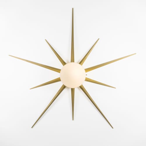 Solare Capri | Sconces by DESIGN FOR MACHA. Item composed of brass and glass