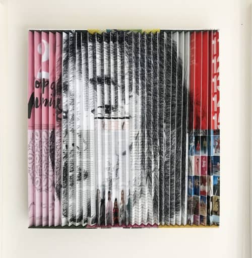 What Now #3 | Collage in Paintings by Paola Bazz. Item composed of paper in contemporary or eclectic & maximalism style