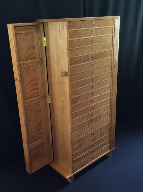 Large Storage Tower | Cabinet in Storage by David Klenk, Furniture. Item made of wood