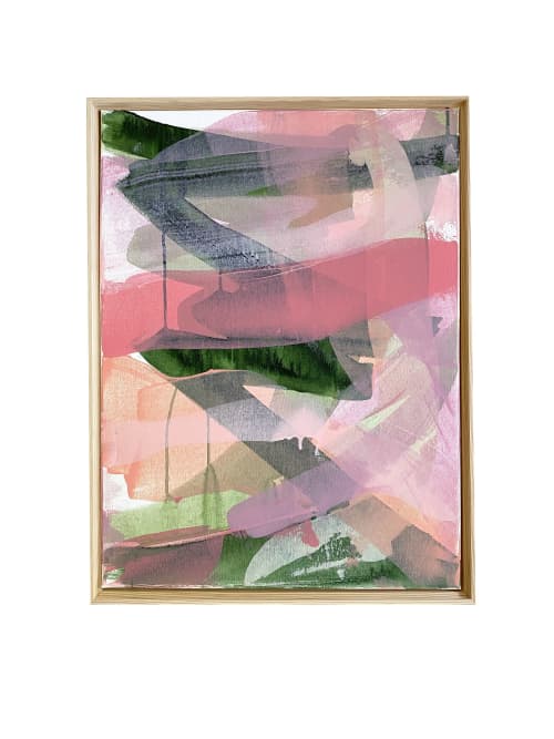 Soft Landing Original Painting on Canvas | Oil And Acrylic Painting in Paintings by Jessalin Beutler. Item made of canvas