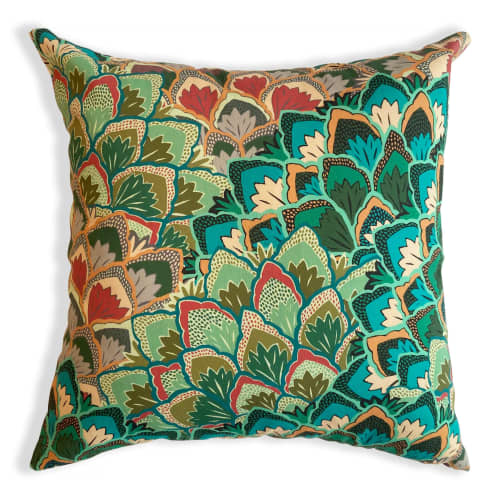 Peacock Pillow Cover | Cushion in Pillows by Robin Ann Meyer. Item made of cotton works with boho style