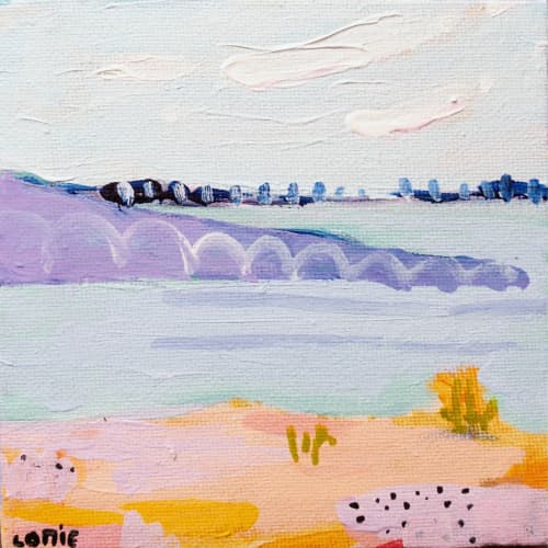Day 21: Wild | 5x5" | Oil And Acrylic Painting in Paintings by Lottie Made. Item composed of canvas and synthetic