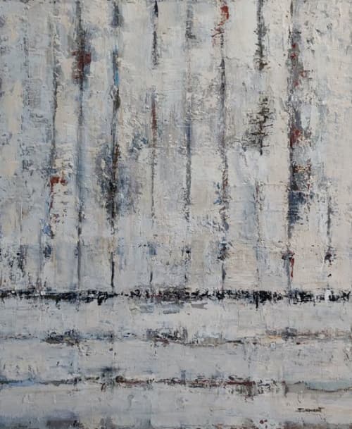 Achevement | Oil And Acrylic Painting in Paintings by Sophie DUMONT.. Item made of canvas compatible with minimalism and contemporary style