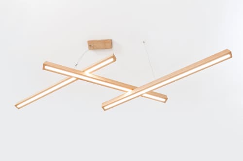SOLO chandelier | Chandeliers by Next Level Lighting. Item composed of wood