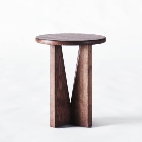V Side Table Stained Ash | Work by District Loom