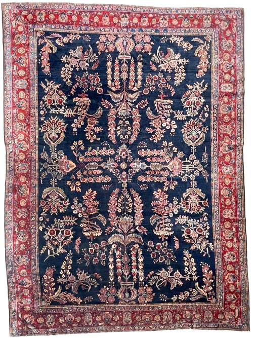 MOODY RALPH LAUREN Vibe Antique Rug | Botanical Velvety Wool | Area Rug in Rugs by The Loom House. Item composed of fabric & fiber