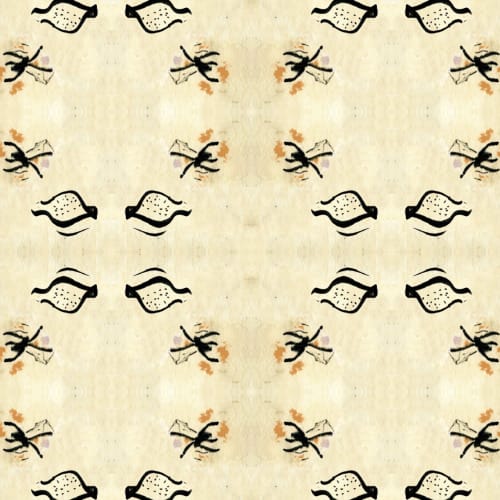Lesson No. 7, Ochre | Fabric in Linens & Bedding by Philomela Textiles & Wallpaper. Item made of cotton