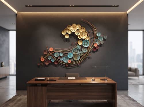 Tidal Vortex Wall Sculpture | Sculptures by Lago Luna Studio
