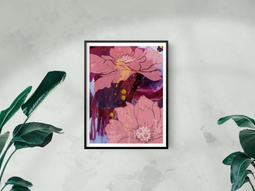Abstract Floral no.2 Giclée Print | Prints by Odd Duck Press. Item composed of paper
