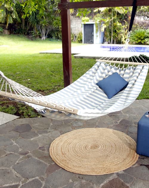 Luxury Coastal Beach Resort Hammock | CABANA | Chairs by Limbo Imports Hammocks. Item composed of wood and cotton