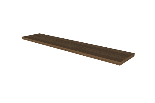 Walnut Wood Shelf Board 48"W | Shelving in Storage by Tronk Design. Item composed of walnut