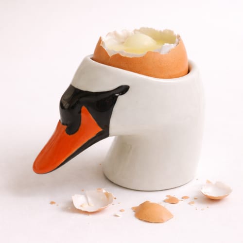 A Goose Egg Cup – Handmade Ceramic Egg Holder | Dinnerware by 4AM Product Design