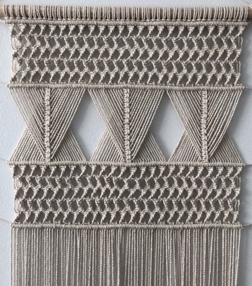 Geo Macramé Wall Hanging | Macrame Wall Hanging in Wall Hangings by Oak & Vine. Item composed of cotton