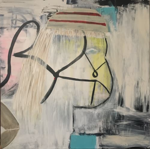 Let's Ride a Pony to the Next Town | Oil And Acrylic Painting in Paintings by Bev Hotchkiss | Ravine Vineyard Estate Winery in Niagara-on-the-Lake. Item made of canvas with synthetic