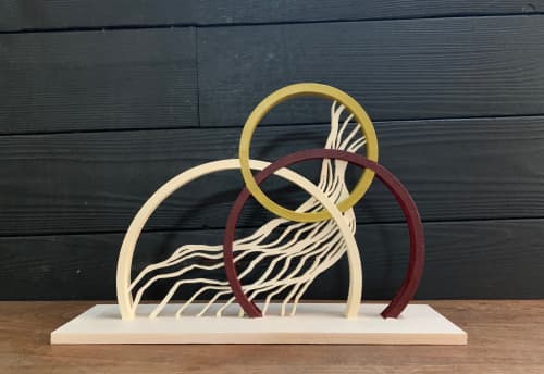 Gather Sculpture | Sculptures by Strider Patton | Flour + Water in San Francisco. Item made of wood with synthetic