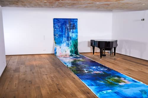 Inside Out / Silent Loft | Oil And Acrylic Painting in Paintings by SAAR | FILMQUARTIER WIEN - 4 Seminar- & Eventlocations in Wien. Item made of canvas with synthetic