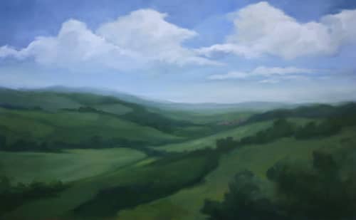 Hessen Commission | Oil And Acrylic Painting in Paintings by Caroline Adams. Item composed of canvas and synthetic