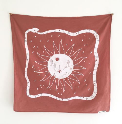 Desert Bandana | Tapestry in Wall Hangings by Elana Gabrielle. Item composed of cotton