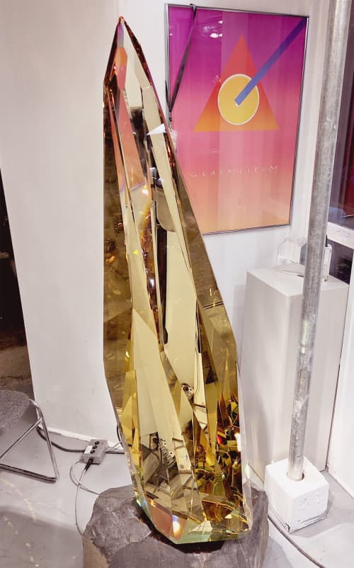 MerginGold | Public Sculptures by Michael Bokrosh. Item composed of glass in modern style