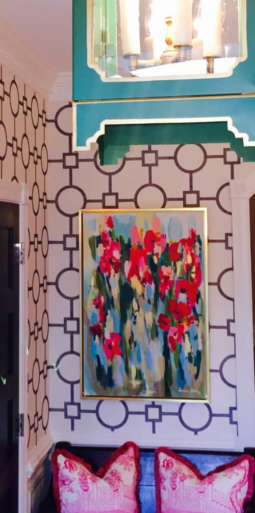 CHICK FLICK | Oil And Acrylic Painting in Paintings by Susan Skelley. Item composed of canvas